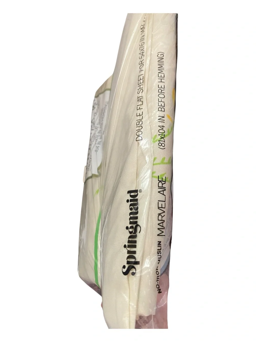 Springmaid Non-Iron Marvelaire Vintage Double Flat Sheet, 2 Standard Pillowcases